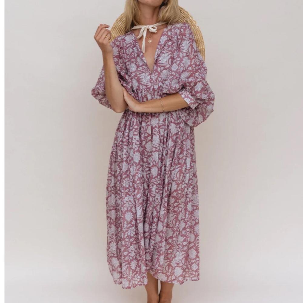Daughters of India - Kyra Midi Dress - Musk